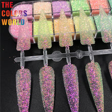 Load image into Gallery viewer, TCT-597 Rainbow Mermaid Colorful Nails Glitter Nail Art Decoration Nail Design Makeup uñas Crafts Manicure Festival Accessories
