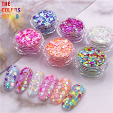 Load image into Gallery viewer, Round Dot Mix Mermaid Pearls Nail Glitter
