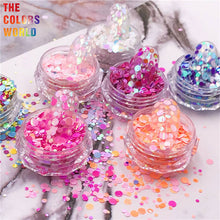 Load image into Gallery viewer, Round Dot Mix Mermaid Pearls Nail Glitter
