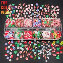 Load image into Gallery viewer, TCT-633 Christmas Non Toxic Nail 3D Decorations , Polymer Clay Slices For Crafts Making
