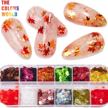 Load image into Gallery viewer, Autumn Colors Maple Leaf Glitter
