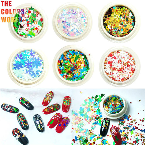  Christmas Mix Xmas Nail Glitter