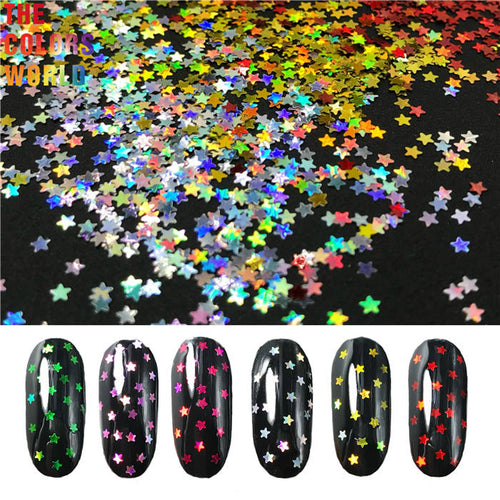 Holographic Star Shape Glitter