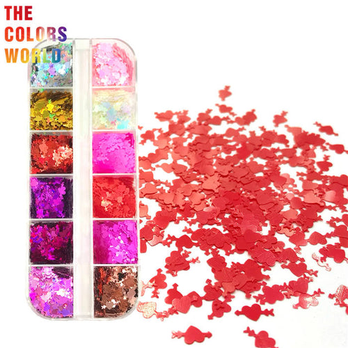 Cupid's Arrow Shape Glitter