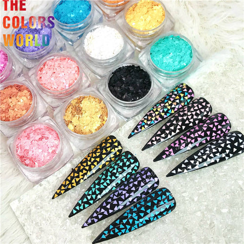 Solvent Resistant Triangle Glitter 