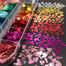Load image into Gallery viewer, Love Heart  And Cross Mix Shape Glitter 
