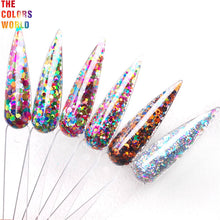 Load image into Gallery viewer, Mix Shape Holographic Laser Nails Glitter 
