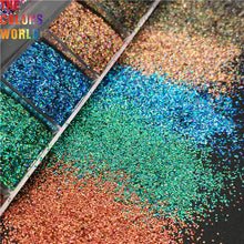 Load image into Gallery viewer, TCT-357 Curl Fish Scale Laser Color Solvent Resistant Nails Glitter Tattoo Nail Gel Polish
