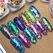 Load image into Gallery viewer,  Chameleon Rainbow Shift Color Chunky Glitter
