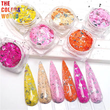 Load image into Gallery viewer, Foil Confeti Mix Chunky Nails Glitter
