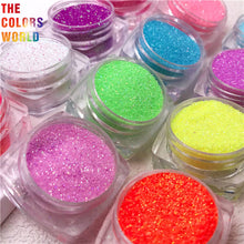 Load image into Gallery viewer, High Shining Rainbow Neon Colors Fine Glitter 
