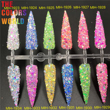 Load image into Gallery viewer, TCT-573 Chunky Nails Glitter Nail Art Decoration Маникюр коренастый Makeup 매니큐어 Tumbler Crafts DIY Manicure Festival Accessories

