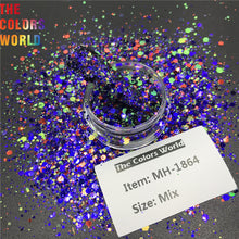Load image into Gallery viewer, TCT-565 Shinning Chameleon Chunky Nail Glitter Nail Art Decoration 청키 글리터 네일 아트 Tumbler Crafts DIY Manicure Festival Accessories
