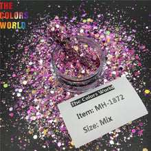Load image into Gallery viewer, TCT-565 Shinning Chameleon Chunky Nail Glitter Nail Art Decoration 청키 글리터 네일 아트 Tumbler Crafts DIY Manicure Festival Accessories
