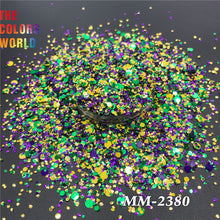 Load image into Gallery viewer, TCT-674 Mardi Gras Color Festival Make Up Glitter For Decoration Christmas Crafts
