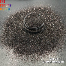 Load image into Gallery viewer, TCT-766 Winter Deep Colour Nails And Hair Glitter Powder Sparkly Metallic Luster Hexagon Winter Decorations Paillette DIY Design
