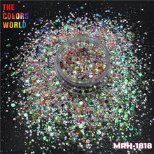 Load image into Gallery viewer, TCT-561 Chunky Rainbow Iridescent Rainbow Sparkle Glitter For Nails Lipstick PBT Material

