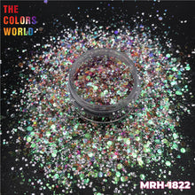Load image into Gallery viewer, TCT-561 Chunky Rainbow Iridescent Rainbow Sparkle Glitter For Nails Lipstick PBT Material
