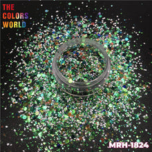 Load image into Gallery viewer, TCT-561 Chunky Rainbow Iridescent Rainbow Sparkle Glitter For Nails Lipstick PBT Material
