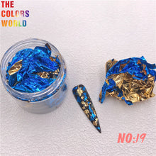 Load image into Gallery viewer, Foil Flakes Nail Art Foil Chips Foil Paillette Confetti Resin Mold Fillings Magic Irregular Foil
