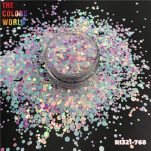 Load image into Gallery viewer, Round Dot Mix Mermaid Pearls Nail Glitter
