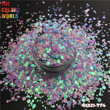 Load image into Gallery viewer, Round Dot Mix Mermaid Pearls Nail Glitter
