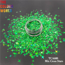 Load image into Gallery viewer, St. Patrick&#39;s Day Green Color Cross Star Glitter
