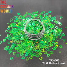 Load image into Gallery viewer, St. Patrick&#39;s Day Green Color Heart Glitter
