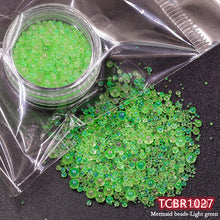 Load image into Gallery viewer, TCST-023 Mix 1-3mm Mini Bubble Glass Beads Colorful  DIY Silicone Epoxy Mold Filler
