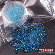 Load image into Gallery viewer, TCST-023 Mix 1-3mm Mini Bubble Glass Beads Colorful  DIY Silicone Epoxy Mold Filler
