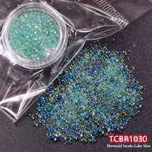 Load image into Gallery viewer, TCST-023 Mix 1-3mm Mini Bubble Glass Beads Colorful  DIY Silicone Epoxy Mold Filler
