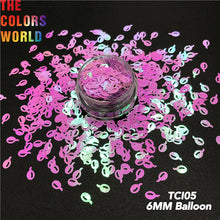 Load image into Gallery viewer, Pearlescent Iridescent Balloon Shape Glitter 

