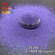 Load image into Gallery viewer, TCT-016 Iridescent Pearlescent Colors Hexagon Glitter Decoration Nails Design Nail Art Crafts DIY Festival Accessories Supplier
