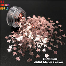 Load image into Gallery viewer, TCT-734 Autumn Colors Fall Maple Leaf Nail Glitter Tumblers DIY Crafts Textiles Festival
