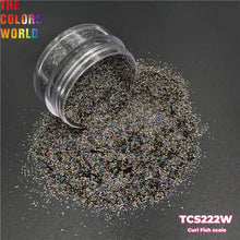 Load image into Gallery viewer, TCT-357 Curl Fish Scale Laser Color Solvent Resistant Nails Glitter Tattoo Nail Gel Polish
