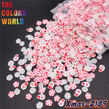 Load image into Gallery viewer, TCT-633 Christmas Non Toxic Nail 3D Decorations , Polymer Clay Slices For Crafts Making
