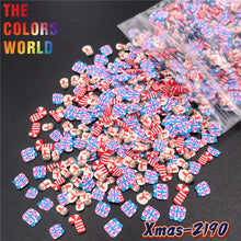 Load image into Gallery viewer, TCT-633 Christmas Non Toxic Nail 3D Decorations , Polymer Clay Slices For Crafts Making
