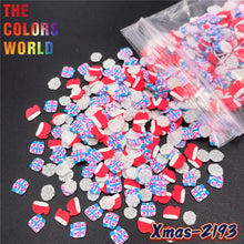 Load image into Gallery viewer, TCT-633 Christmas Non Toxic Nail 3D Decorations , Polymer Clay Slices For Crafts Making
