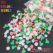 Load image into Gallery viewer, TCT-633 Christmas Non Toxic Nail 3D Decorations , Polymer Clay Slices For Crafts Making
